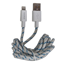 Load image into Gallery viewer, 6-Foot Lightning to USB Charge and Sync Braided Cable - White
