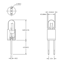 Load image into Gallery viewer, 12V/50mA Incandescent Bi-Pin Lamp

