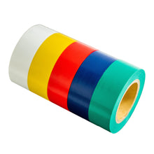 Load image into Gallery viewer, 3/4” Multicolored Electrical Tape (5-Pack)
